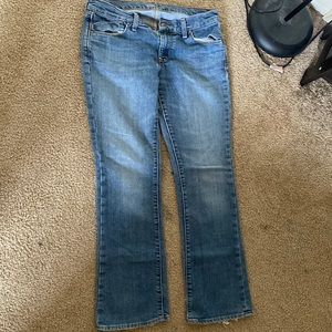Old Navy The Flirt Blue Flare Jeans | Size 6 Short